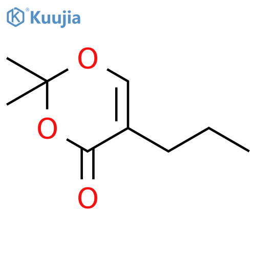 4H-1,3-DIOXIN-4-ONE, 2,2-DIMETHYL-5-PROPYL- structure