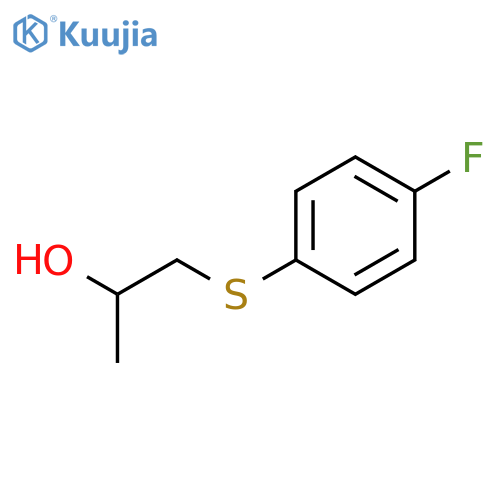 2-Propanol, 1-[(4-fluorophenyl)thio]- structure