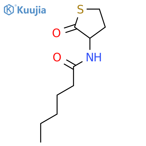 Hexanamide, N-(tetrahydro-2-oxo-3-thienyl)- structure