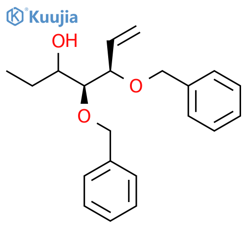6-HEPTEN-3-OL, 4,5-BIS(PHENYLMETHOXY)-, (4S,5R)- structure