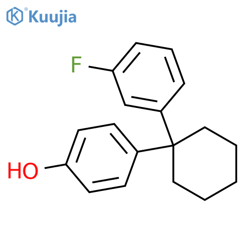 Phenol, 4-[1-(3-fluorophenyl)cyclohexyl]- structure