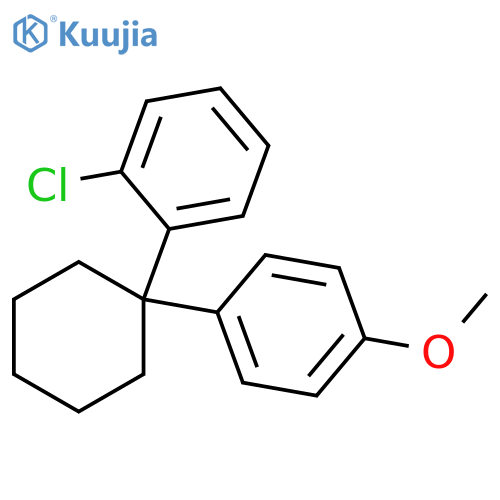 Benzene, 1-chloro-2-[1-(4-methoxyphenyl)cyclohexyl]- structure