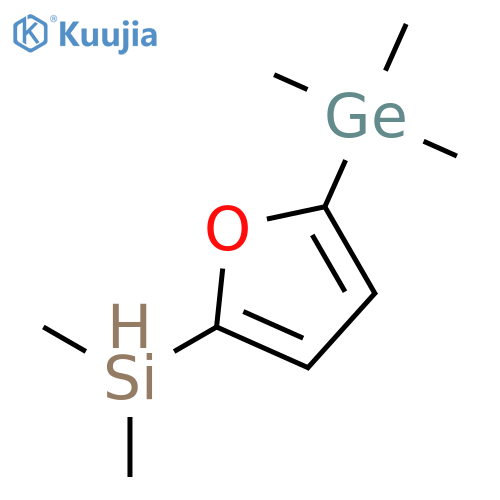 Silane, dimethyl[5-(trimethylgermyl)-2-furanyl]- structure