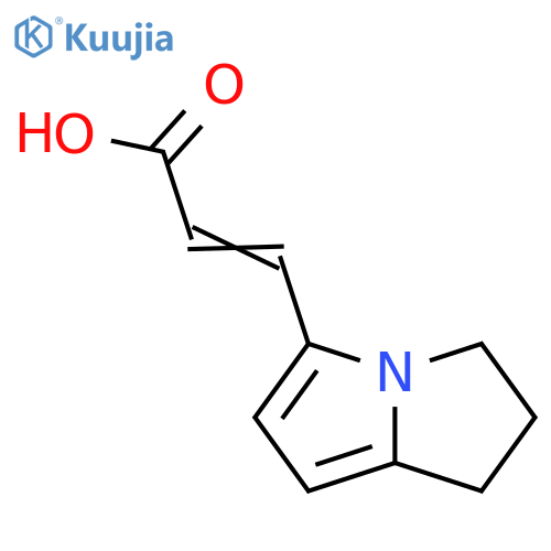3-(2,3-dihydro-1H-pyrrolizin-5-yl)-2-Propenoic acid structure