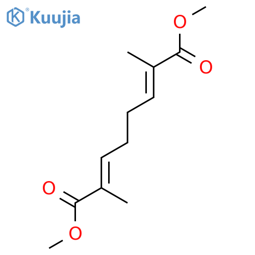 2,6-OCTADIENEDIOIC ACID, 2,7-DIMETHYL-, DIMETHYL ESTER, (E,E)- structure