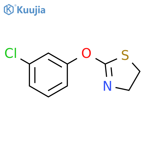 THIAZOLE, 2-(3-CHLOROPHENOXY)-4,5-DIHYDRO- structure
