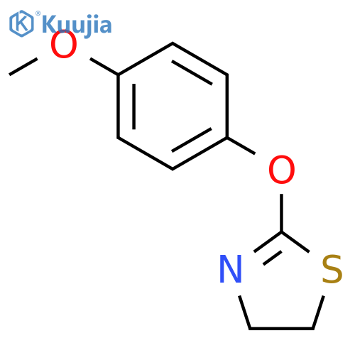 THIAZOLE, 4,5-DIHYDRO-2-(4-METHOXYPHENOXY)- structure