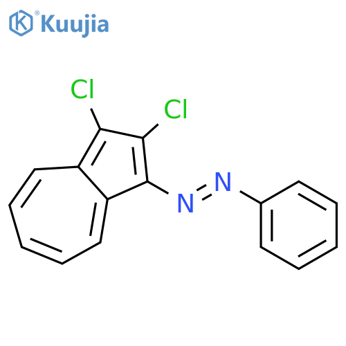 DIAZENE, 1-(2,3-DICHLORO-1-AZULENYL)-2-PHENYL-, (1E)- structure