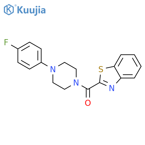 PIPERAZINE, 1-(2-BENZOTHIAZOLYLCARBONYL)-4-(4-FLUOROPHENYL)- structure