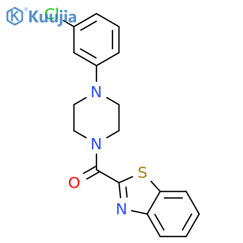 (1,3-Benzothiazol-2-yl)[4-(3-chlorophenyl)piperazin-1-yl]methanone structure