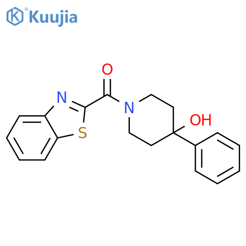 4-PIPERIDINOL, 1-(2-BENZOTHIAZOLYLCARBONYL)-4-PHENYL- structure