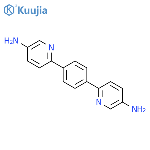 3-PYRIDINAMINE, 6,6'-(1,4-PHENYLENE)BIS- structure