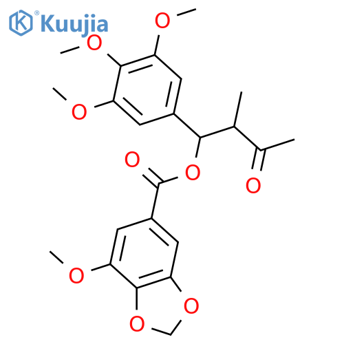 7,7'-Epoxy-3,3',4,4',5,5'-hexahydroxy-7,8-seco-8,8'-lignan-7,8-dione; (7'S,8'R)-form, 3,4-Methylene, tetra-Me ether structure