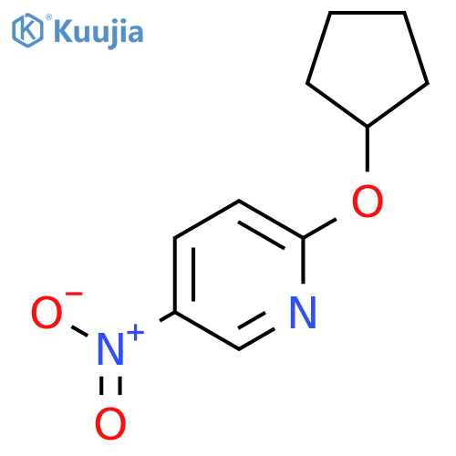 Pyridine, 2-(cyclopentyloxy)-5-nitro- structure