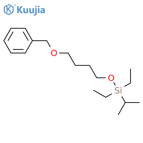 BENZENE, [[4-[[DIETHYL(1-METHYLETHYL)SILYL]OXY]BUTOXY]METHYL]- structure