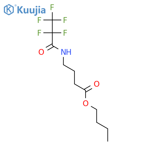 BUTANOIC ACID, 4-[(2,2,3,3,3-PENTAFLUORO-1-OXOPROPYL)AMINO]-, BUTYL ESTER structure