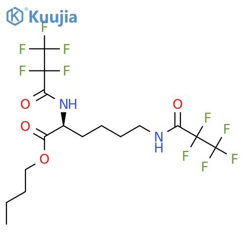 L-Lysine, N2,N6-bis(2,2,3,3,3-pentafluoro-1-oxopropyl)-, butyl ester structure