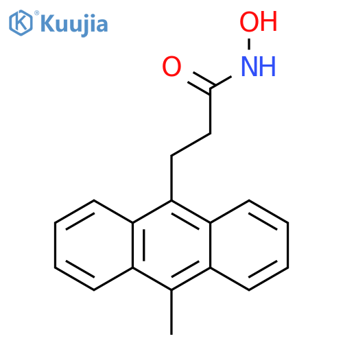 9-ANTHRACENEPROPANAMIDE, N-HYDROXY-10-METHYL- structure