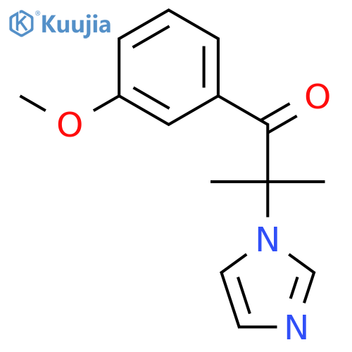 1-PROPANONE, 2-(1H-IMIDAZOL-1-YL)-1-(3-METHOXYPHENYL)-2-METHYL- structure