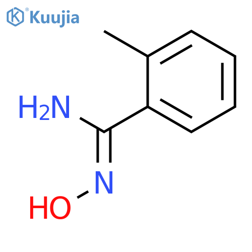 Benzenecarboximidamide, N'-hydroxy-2-methyl-, (Z)- structure