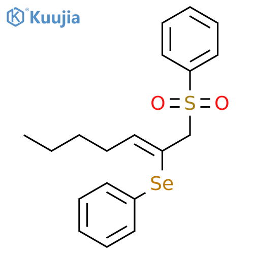 BENZENE, [[(2Z)-2-(PHENYLSELENO)-2-HEPTEN-1-YL]SULFONYL]- structure