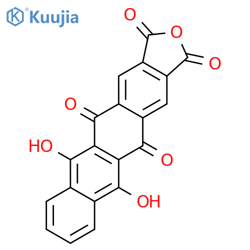 Anthra[2,3-f]isobenzofuran-1,3,5,12-tetrone, 6,11-dihydroxy- structure