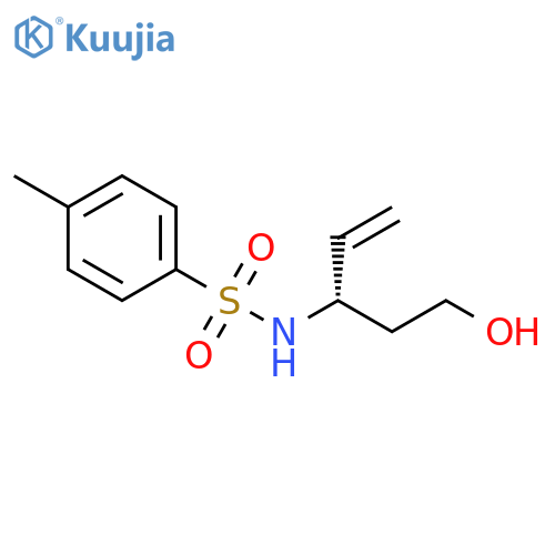 Benzenesulfonamide, N-[(1S)-1-(2-hydroxyethyl)-2-propen-1-yl]-4-methyl- structure