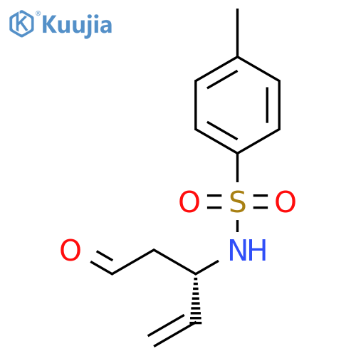 BENZENESULFONAMIDE, 4-METHYL-N-[(1S)-1-(2-OXOETHYL)-2-PROPEN-1-YL]- structure