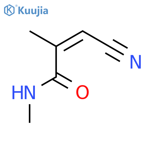 2-Propenamide, 3-cyano-N,2-dimethyl-, (Z)- structure