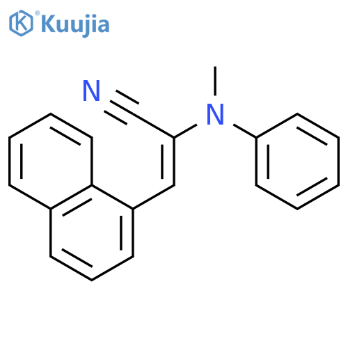 2-PROPENENITRILE, 2-(METHYLPHENYLAMINO)-3-(1-NAPHTHALENYL)- structure