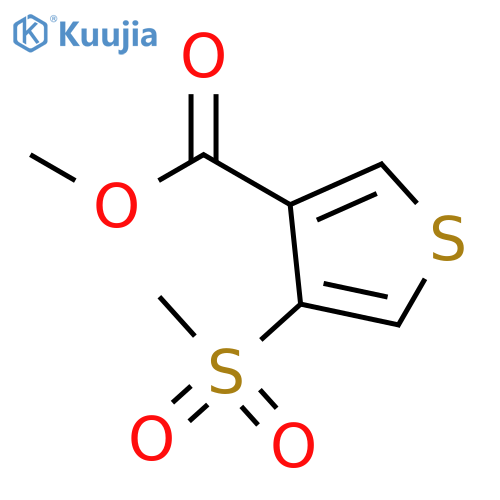 3-Thiophenecarboxylic acid, 4-(methylsulfonyl)-, methyl ester structure