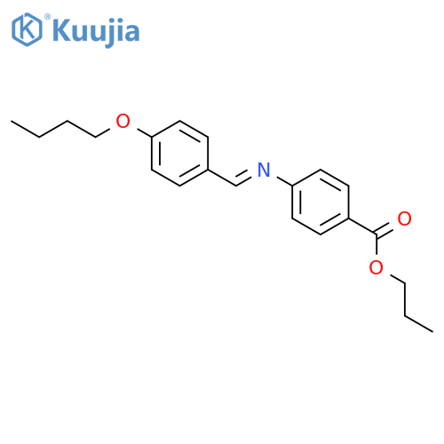 BENZOIC ACID, 4-[[(4-BUTOXYPHENYL)METHYLENE]AMINO]-, PROPYL ESTER structure