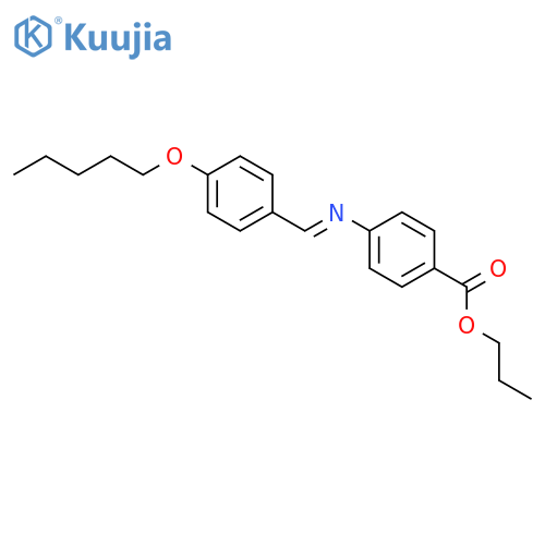 BENZOIC ACID, 4-[[[4-(PENTYLOXY)PHENYL]METHYLENE]AMINO]-, PROPYL ESTER structure