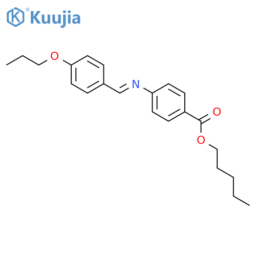 BENZOIC ACID, 4-[[(4-PROPOXYPHENYL)METHYLENE]AMINO]-, PENTYL ESTER structure