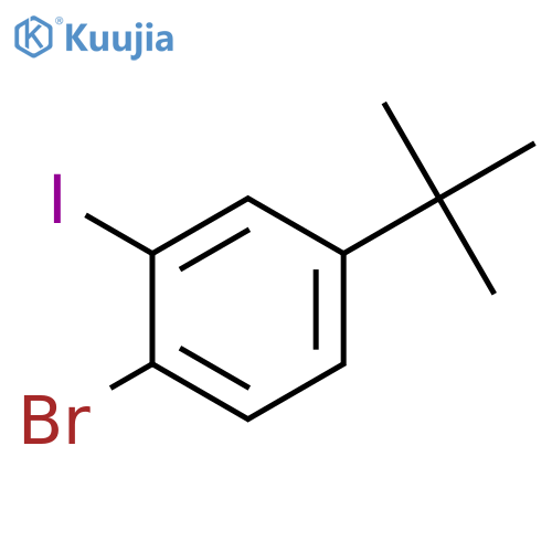 1-BroMo-4-tert-butyl-2-iodo-benzene structure