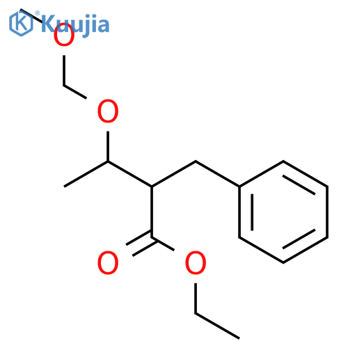 Benzenepropanoic acid, α-[(1R)-1-(methoxymethoxy)ethyl]-, ethyl ester, (αR)- structure