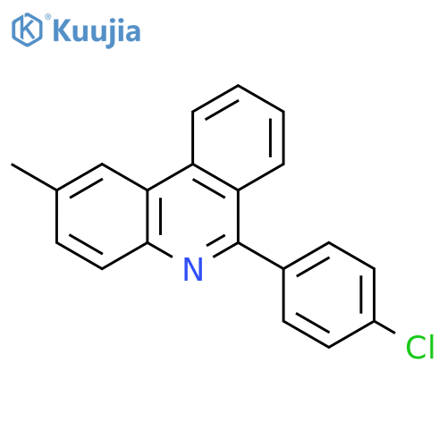 PHENANTHRIDINE, 6-(4-CHLOROPHENYL)-2-METHYL- structure