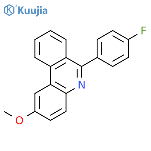 PHENANTHRIDINE, 6-(4-FLUOROPHENYL)-2-METHOXY- structure