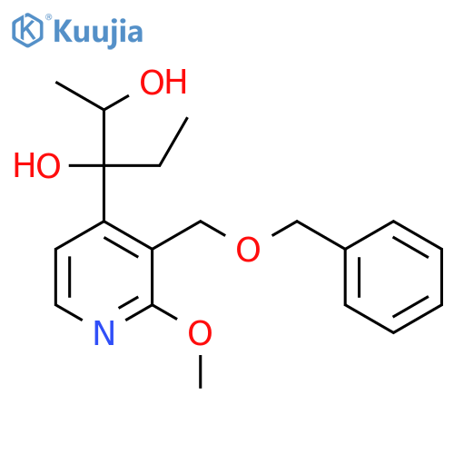 2,3-Pentanediol, 3-[2-methoxy-3-[(phenylmethoxy)methyl]-4-pyridinyl]- structure