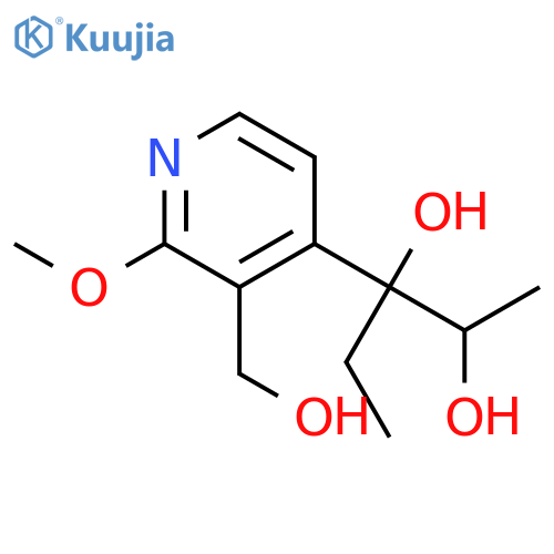 2,3-PENTANEDIOL, 3-[3-(HYDROXYMETHYL)-2-METHOXY-4-PYRIDINYL]- structure