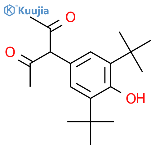 3-(3,5-Di-tert-butyl-4-hydroxyphenyl)pentane-2,4-dione structure