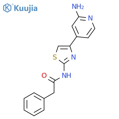 BENZENEACETAMIDE, N-[4-(2-AMINO-4-PYRIDINYL)-2-THIAZOLYL]- structure