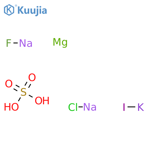 Sulfuric acid magnesium salt (1:1), mixt. with potassium iodide (KI), sodium chloride (NaCl) and sodium fluoride (NaF) (9CI) structure