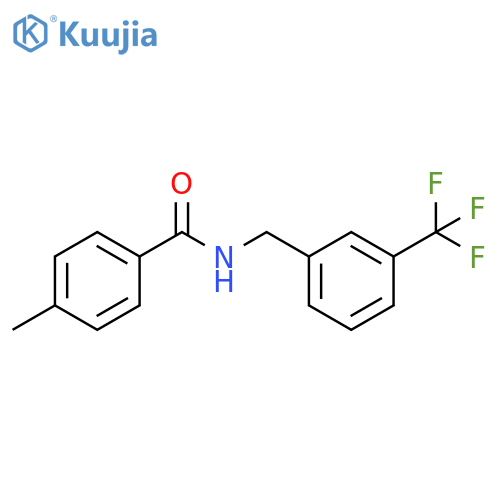 Benzamide, 4-methyl-N-[[3-(trifluoromethyl)phenyl]methyl]- structure