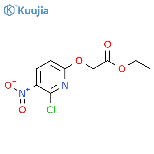 Acetic acid, [(6-chloro-5-nitro-2-pyridinyl)oxy]-, ethyl ester structure