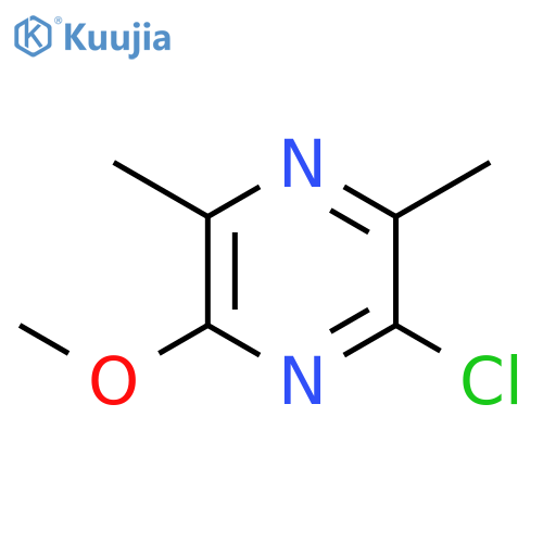 Pyrazine, 2-chloro-6-methoxy-3,5-dimethyl- structure