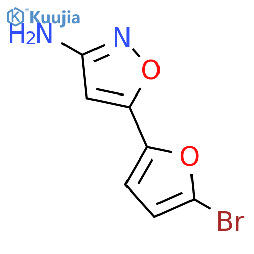 5-(5-bromofuran-2-yl)-1,2-oxazol-3-amine structure