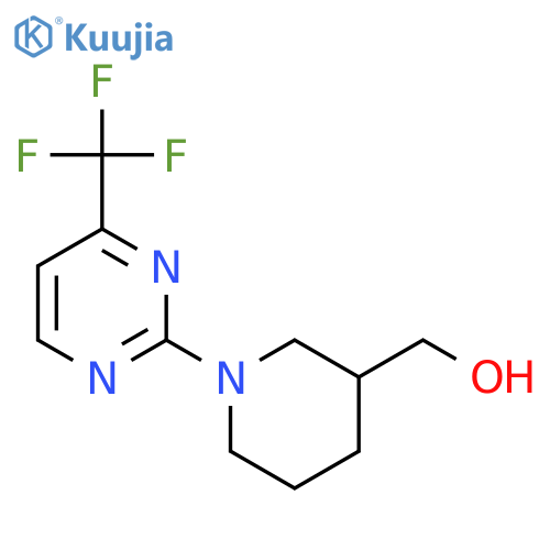 [1-[4-(trifluoromethyl)pyrimidin-2-yl]piperidin-3-yl]methanol structure