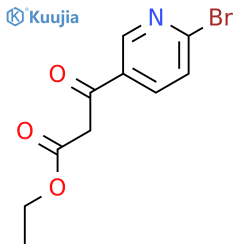 Ethyl 3-(6-bromopyridin-3-yl)-3-oxopropanoate structure