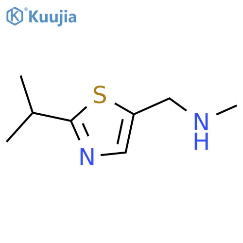 methyl({2-(propan-2-yl)-1,3-thiazol-5-ylmethyl})amine structure